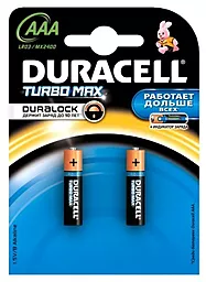 Батарейки Duracell AAA / R03 MX2400 TURBO 2шт