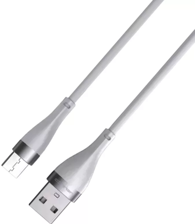 Кабель Jellico A17 USB-A - micro USB 15w 3.1a 1м cable Gray - фото 2