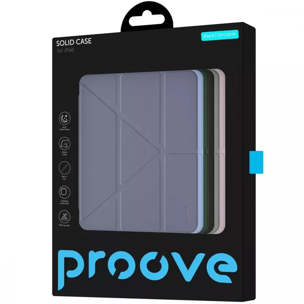 Чохол для планшету Proove Solid Case для Apple iPad 9.7" 2017/2018 Black (PCSCID569702) - фото 3