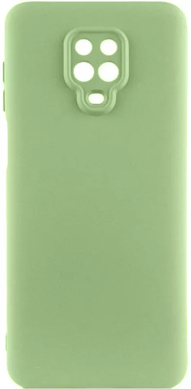 Чехол GETMAN Liquid Silk Full Camera для Xiaomi Redmi Note 9s, Redmi Note 9 Pro, Redmi Note 9 Pro Max  Pistachio - фото 1