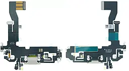 Нижний шлейф Apple iPhone 12 / iPhone 12 Pro с разъемом зарядки, с микрофоном, Original - снят с телефона White - фото Нижний шлейф Apple iPhone 12 / iPhone 12 Pro с разъемом зарядки, с микрофоном, Original - снят с телефона White