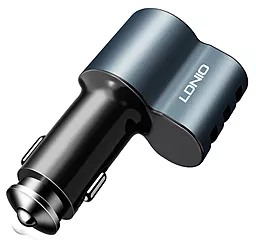 Автомобильное зарядное устройство LDNio CM11 Car Charger 5.1A 3 USB Black - миниатюра 4