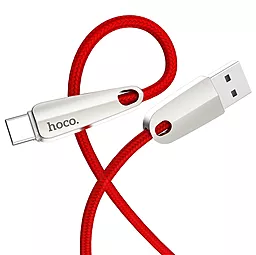 Кабель Hoco U35 Space Shuttle Smart Power Off USB-A - Type-C 12w 2.4a 1.2м cable Red - миниатюра 3 Кабель Hoco U35 Space Shuttle Smart Power Off USB-A - Type-C 12w 2.4a 1.2м cable Red - миниатюра 3