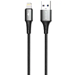 Кабель Proove WireX USB-A - Lightning 12w 2.4а 1м cable Black (CCWX12001201) - фото Кабель Proove WireX USB-A - Lightning 12w 2.4а 1м cable Black (CCWX12001201)
