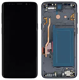 Дисплей Samsung Galaxy S9 G960 з тачскріном і рамкою, original PRC, Grey