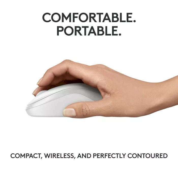 Компьютерная мышка Logitech M240 Off White (910-007120) - фото 7