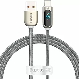 USB Кабель Baseus Display Fast Charging 40w 5a USB Type-C cable silver (CATSK-0S)