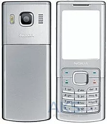 Корпус для Nokia 6500 Classic з клавіатурою Silver