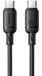 Кабель Baseus Silky Series USB Type-C - Type-C 100w 5a 2м PD cable Black (P10377704113-01) - фото Кабель Baseus Silky Series USB Type-C - Type-C 100w 5a 2м PD cable Black (P10377704113-01)