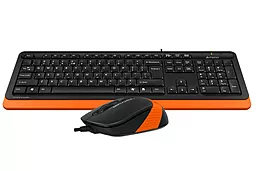 Комплект (клавиатура+мышка) A4Tech Fstyler проводной Black+Orange USB (F1010) - миниатюра 4