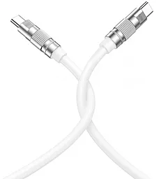 Кабель XO NB-Q228B USB Type-C - Type-C 60w 3a 1.2м PD cable White - фото Кабель XO NB-Q228B USB Type-C - Type-C 60w 3a 1.2м PD cable White