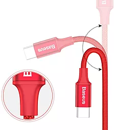 Кабель Baseus Rapid Series USB-A - Type-C 10w 1м cable Red (CATSU-B09) - мініатюра 4 Кабель Baseus Rapid Series USB-A - Type-C 10w 1м cable Red (CATSU-B09) - мініатюра 4
