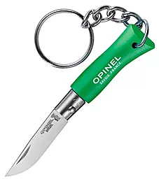 Ніж Opinel Keychain №2 Inox (002273) Green - фото Ніж Opinel Keychain №2 Inox (002273) Green