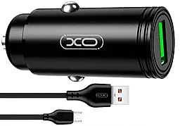 Автомобільний зарядний пристрій XO NB103 18W CC39 QC3.0 3A USB-A + microUSB Cable Black - мініатюра 2