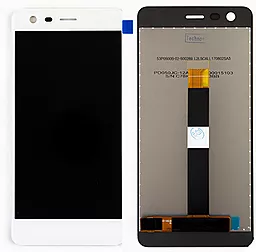 Дисплей Nokia 2 Dual Sim (TA-1007, TA-1029) с тачскрином, оригинал, White - фото Дисплей Nokia 2 Dual Sim (TA-1007, TA-1029) с тачскрином, оригинал, White