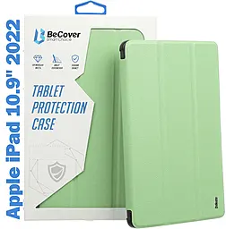 Чехол для планшета BeCover Tri Fold Soft TPU с креплением Apple Pencil для Apple iPad 10.9" 2022/2024, iPad 11" 2025 Light Green (708465) - фото Чехол для планшета BeCover Tri Fold Soft TPU с креплением Apple Pencil для Apple iPad 10.9" 2022/2024, iPad 11" 2025 Light Green (708465)