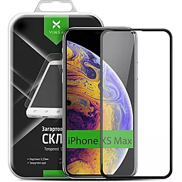 Захисне скло Vinga Full Glue Apple iPhone XS Max, iPhone 11 Pro Max Black (VTPGSIXRMB)
