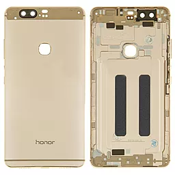Задняя крышка корпуса Huawei Honor V8 с шлейфом сканера отпечатка пальца Gold Original