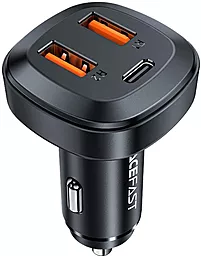 Автомобильное зарядное устройство AceFast B9 66w PPS PD 2xUSB-A/USB-C ports car charger black