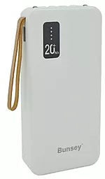 Повербанк Bunsey BY-29 20000 mAh 20W White - фото Повербанк Bunsey BY-29 20000 mAh 20W White