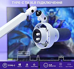 Микрофон Fifine K688W  White (K688W) - миниатюра 4