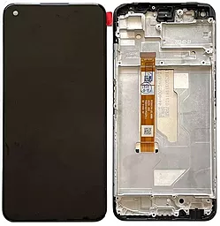 Дисплей Oppo A76 с тачскрином и рамкой, оригинал, Black