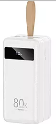 Повербанк Remax Hunergy QC+PD 80000mAh 22.5W LED (RPP-266) White - фото Повербанк Remax Hunergy QC+PD 80000mAh 22.5W LED (RPP-266) White