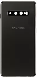 Задняя крышка корпуса Samsung Galaxy S10 Plus 2019 G975F со стеклом камеры Ceramiс Black