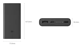 Повербанк Xiaomi Wireless Power Bank Qi Fast Charger 10000mAh Black (PLM11ZM) - миниатюра 6