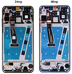 Дисплей Huawei P30 Lite, Nova 4e (24 MP) с тачскрином и рамкой, Blue - миниатюра 2