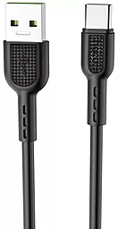 Кабель Hoco X33 Surge USB-A - Type-C 25w 5a 1м cable Black - фото Кабель Hoco X33 Surge USB-A - Type-C 25w 5a 1м cable Black
