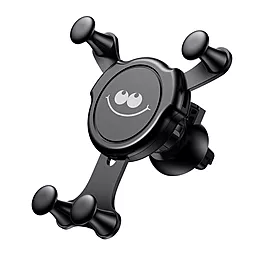 Тримач з автозатисканням Baseus BASEUS PREMIUM Emoticon Gravity Car Mount (funny vision) Black