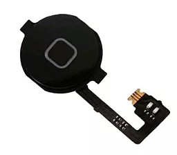 Шлейф iPhone 4 / 4G с кнопкой Home Original Black - фото Шлейф iPhone 4 / 4G с кнопкой Home Original Black
