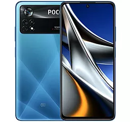 Смартфон Poco X4 Pro 5G 6/128 Laser Blue - фото Смартфон Poco X4 Pro 5G 6/128 Laser Blue