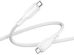 Кабель Ridea RC-CO10 CommonPro USB Type-C - Type-C 60w 3a 1м PD cable White - фото Кабель Ridea RC-CO10 CommonPro USB Type-C - Type-C 60w 3a 1м PD cable White
