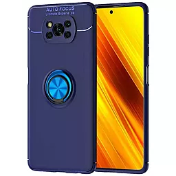 Чехол Deen ColorRing Xiaomi Poco X3 NFC Blue