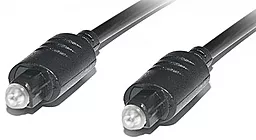 Оптический аудио кабель REAL-EL Toslink М/М Cable 1 м black (EL123500036) - миниатюра 2