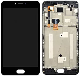 Дисплей Meizu M3 Note (M681H) с тачскрином и рамкой, Black - фото Дисплей Meizu M3 Note (M681H) с тачскрином и рамкой, Black