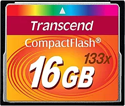 Карта памяти Transcend Compact Flash 16GB 133x (TS16GCF133)