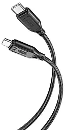 Кабель XO NBQ236B Braided USB Type-C - Type-C 60w 3a 1м PD cable Black - фото Кабель XO NBQ236B Braided USB Type-C - Type-C 60w 3a 1м PD cable Black