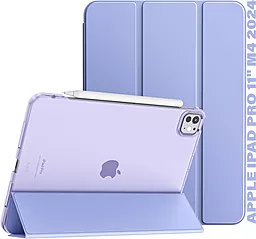 Чехол для планшета BeCover Tri Fold Hard для Apple iPad Pro 11" M4 2024 Purple (711729) - фото Чехол для планшета BeCover Tri Fold Hard для Apple iPad Pro 11" M4 2024 Purple (711729)