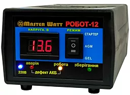 Зарядний пристрій Master Watt РОБОТ-12 для акумулятора 12V / 12.5А MF WET AGM GEL CA