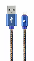 USB Кабель Cablexpert Premium 2.1a Lightning Cable Blue (CC-USB2J-AMLM-1M-BL)