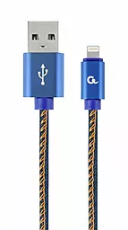 Кабель Cablexpert Premium USB-A - Lightning 10.5w 1м cable Blue (CC-USB2J-AMLM-1M-BL) - фото Кабель Cablexpert Premium USB-A - Lightning 10.5w 1м cable Blue (CC-USB2J-AMLM-1M-BL)
