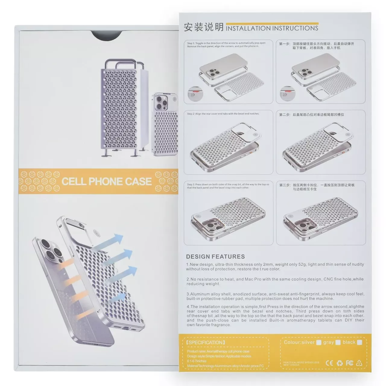 Чохол 1TOUCH Aluminium Case для Apple iPhone 13 Pro Max  Silver - фото 9