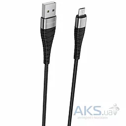 Кабель USB Borofone BX32 Munificent 0.25M micro USB Cable Black