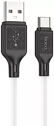 USB Кабель Hoco X90 Cool Silicone 3A USB Type-C Cable White