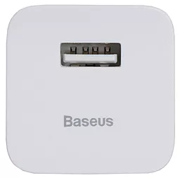 Сетевое зарядное устройство с быстрой зарядкой Baseus Home Charger 1USB QC3.0 White (CCALL-BX02) - миниатюра 2