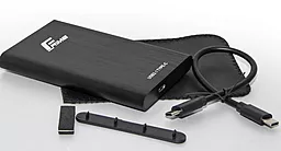 Карман для HDD Frime SATA 2.5" USB3.1 Type-C, Metal, Black (FHE40.25U31) - миниатюра 2