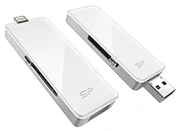 Флешка Silicon Power xDrive Z30 128GB (SP128GBLU3Z30V1W) White - фото Флешка Silicon Power xDrive Z30 128GB (SP128GBLU3Z30V1W) White
